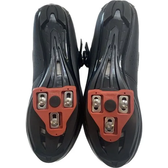 Kyedoo Women 11/Men 8/EU 42 Cycling Shoes Black/Silver W/ Pelaton Cleats NEW