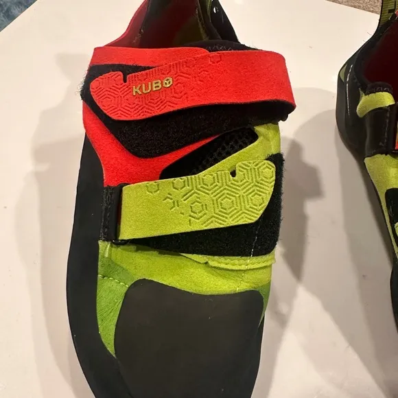 La Sportiva Men's Kubo Goji/Neon Climbing Shoes Size 45UK/ 11 US Brand New