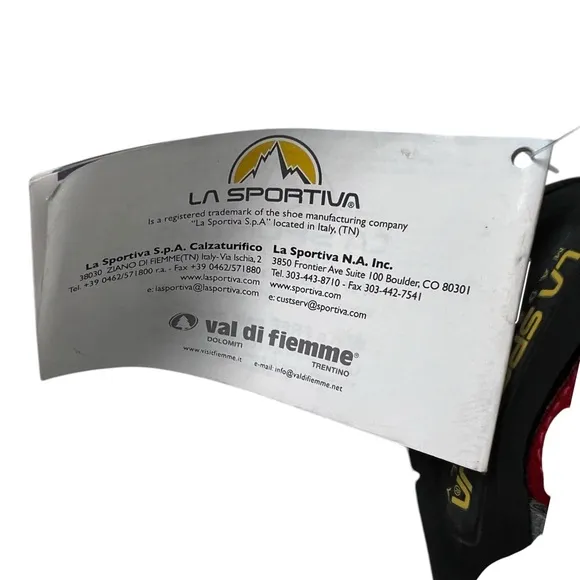 La Sportiva Nago Rock Climbing Shoes Mens Size EU 42 / US 9 Red Womens 10 Italy