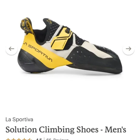 La Sportiva Solution Climbing Shoes Men’s 41.5 or 8.5 ( Women’s 9.5 ) Downturn