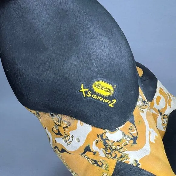 La Sportiva Solution Climbing Shoes Mens Size 10.5 Vibram XS Grip 2 Lock Harness