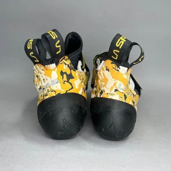 La Sportiva Solution Climbing Shoes Mens Size 10.5 Vibram XS Grip 2 Lock Harness