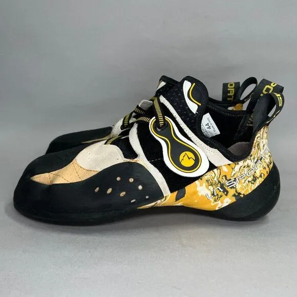 La Sportiva Solution Climbing Shoes Mens Size 10.5 Vibram XS Grip 2 Lock Harness