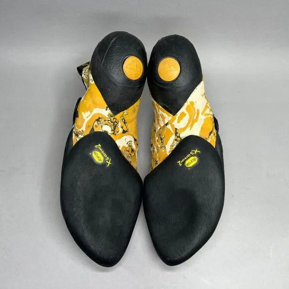La Sportiva Solution Climbing Shoes Mens Size 10.5 Vibram XS Grip 2 Lock Harness