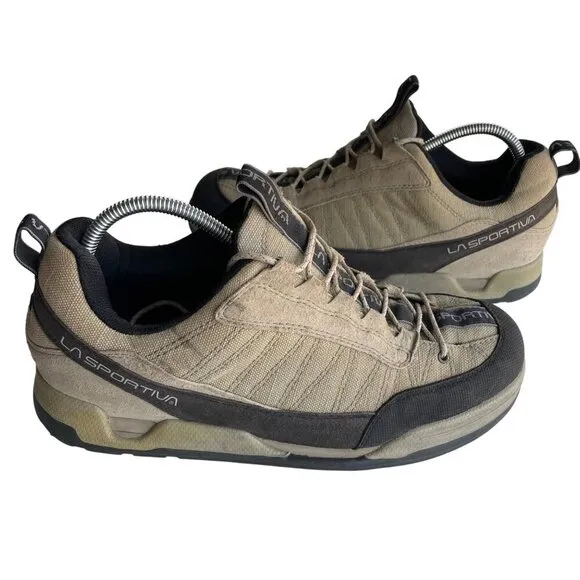 La Sportiva Spotter Hiking Climbing Bouldering Mens Shoes Beige/Black Size 12.5