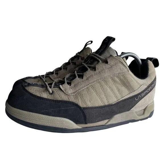La Sportiva Spotter Hiking Climbing Bouldering Mens Shoes Beige/Black Size 12.5