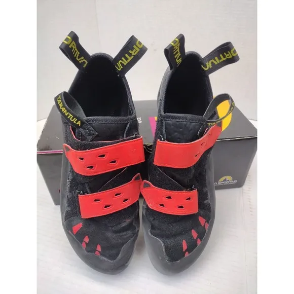 La Sportiva Tarantula Climbing Shoes BLK/Poppy M10.5 W11.5 LS30J