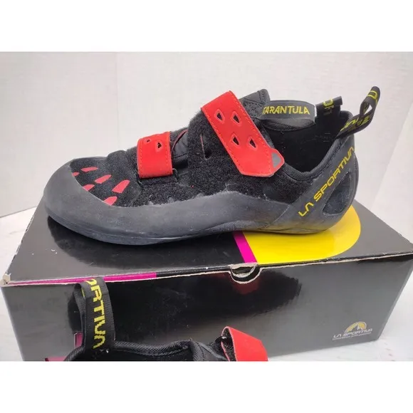 La Sportiva Tarantula Climbing Shoes BLK/Poppy M10.5 W11.5 LS30J
