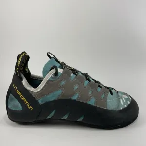 La Sportiva Tarantulace Climbing Shoes Mens Size 6.5 Blue Teal Lace Up