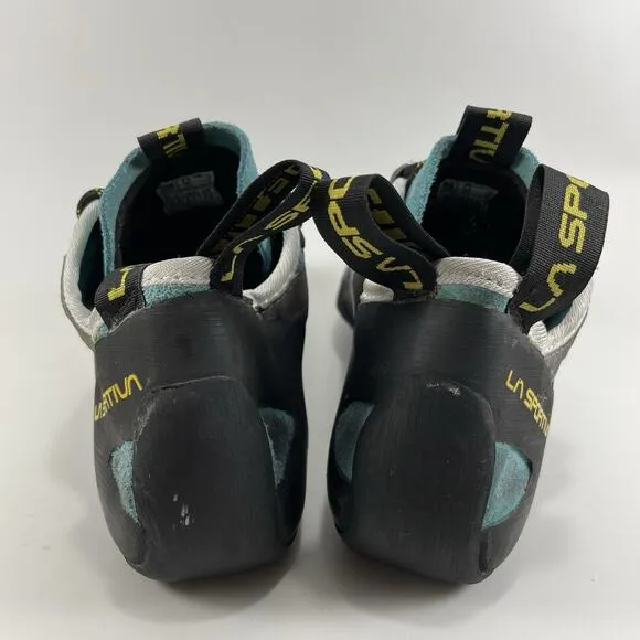 La Sportiva Tarantulace Climbing Shoes Mens Size 6.5 Blue Teal Lace Up