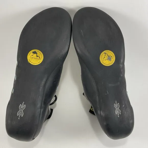 La Sportiva Tarantulace Climbing Shoes Mens Size 6.5 Blue Teal Lace Up