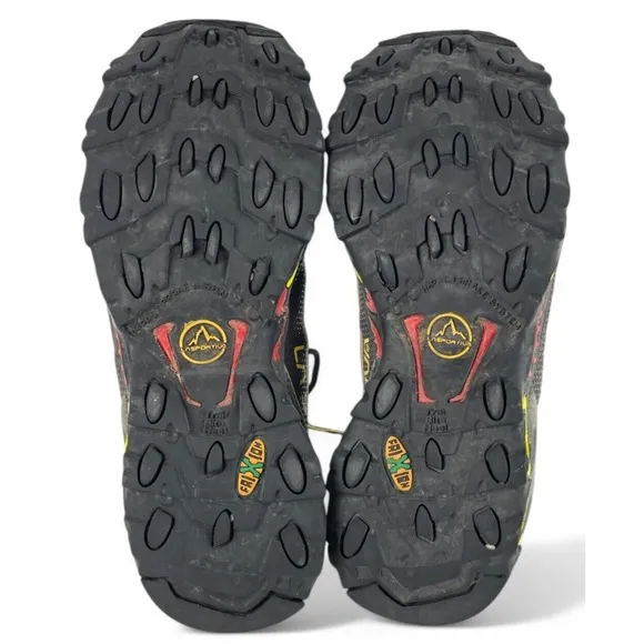 La Sportiva Ultra Raptor Trail Running Shoes Mens 10.5   Black Yellow Hiking