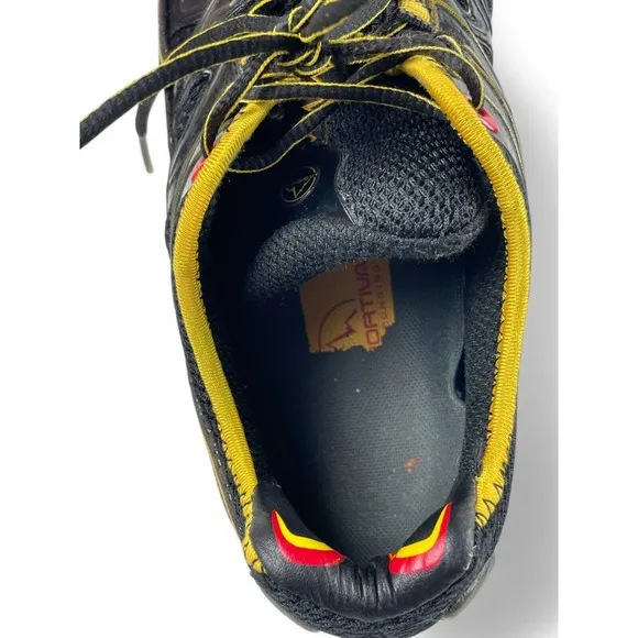 La Sportiva Ultra Raptor Trail Running Shoes Mens 10.5   Black Yellow Hiking