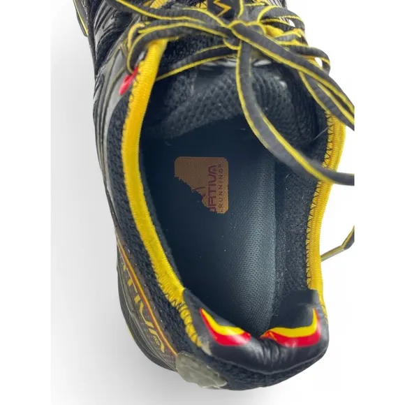 La Sportiva Ultra Raptor Trail Running Shoes Mens 10.5   Black Yellow Hiking
