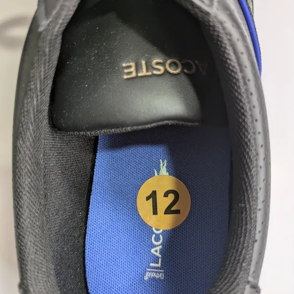 Lacoste Men's Nivolor Lifestyle Shoes Size 12 Black/Blue Dadcore Grandpacore