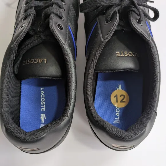 Lacoste Men's Nivolor Lifestyle Shoes Size 12 Black/Blue Dadcore Grandpacore