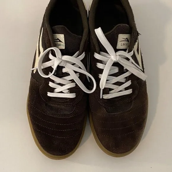 Lakai Cambridge Skate Shoes Mens Size 10 Brown Suede Lace Up Skateboard Sneakers
