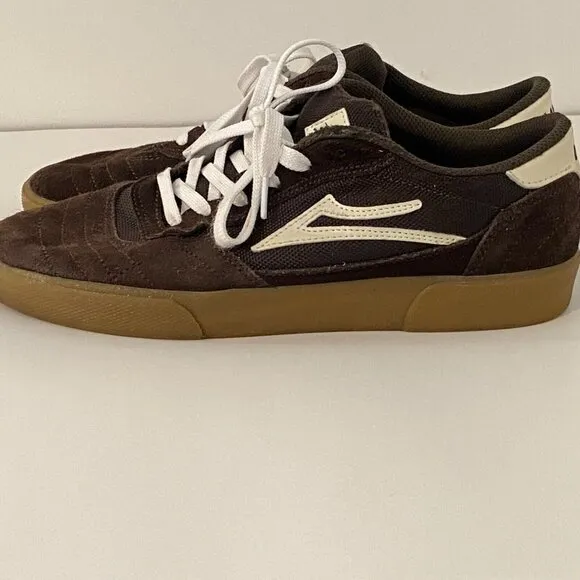 Lakai Cambridge Skate Shoes Mens Size 10 Brown Suede Lace Up Skateboard Sneakers