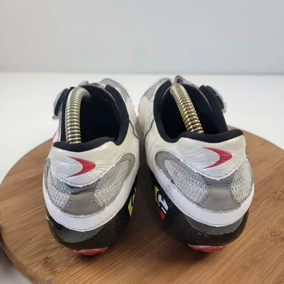 Lake CX401 SPDPLY Carbon Cycling Shoes White/Red BOA EU 45 10.5-11 US