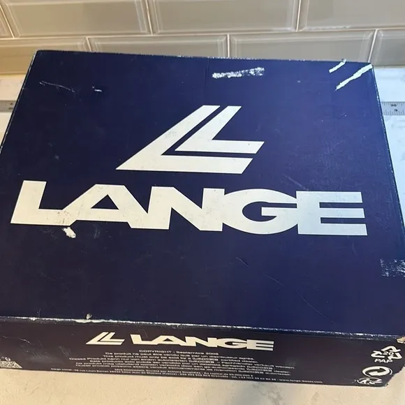 LANGE Banshee XR Aqua Green Ski Boots Size 6.5 - Made in Italy