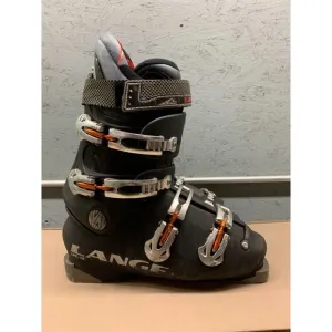 Lange CRL 70 Ski Boots Men's Size 10 Black‎ 4-Buckle Alpine Performance Boot