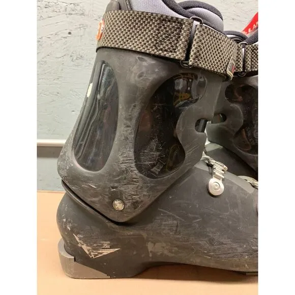 Lange CRL 70 Ski Boots Men's Size 10 Black‎ 4-Buckle Alpine Performance Boot