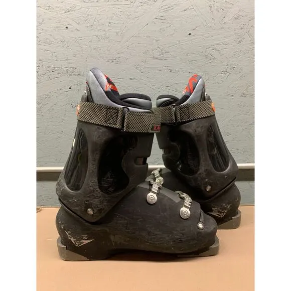 Lange CRL 70 Ski Boots Men's Size 10 Black‎ 4-Buckle Alpine Performance Boot
