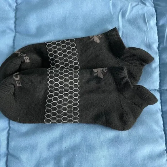 Large Bombas Ankle Socks x 10 pairs BUNDLE Black NEW LOT UNISEX MENS ATHLETIC