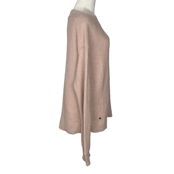LAUREN RALPH LAUREN Cable Knit Sweater Pale Pink L 67-1
