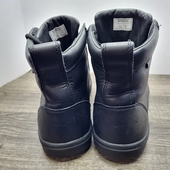 Lems Leather Boulder Boot Shadow Black Ankle Chukka Men Sz 11.5 DISCONTINUED