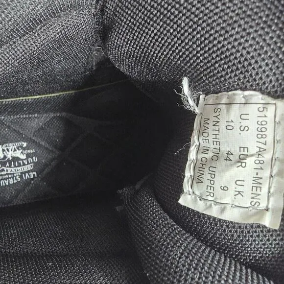 Levi's Men's Shoes 521 High All Black 10