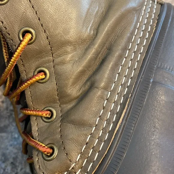L.L. Bean Small Batch Bean Boots Men’s 8M 503049 Waterproof Lower FM Duck Boots