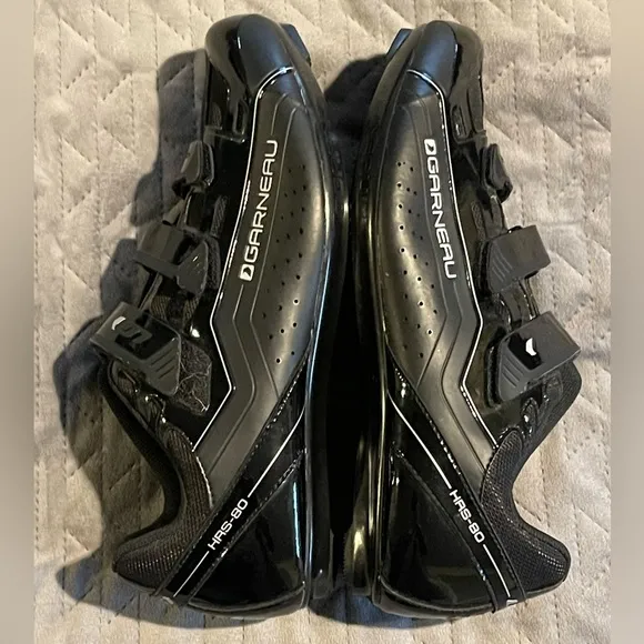 Louis Garneau HRS-80 cycling shoes men’s size 45 US 10.75 black NWOB