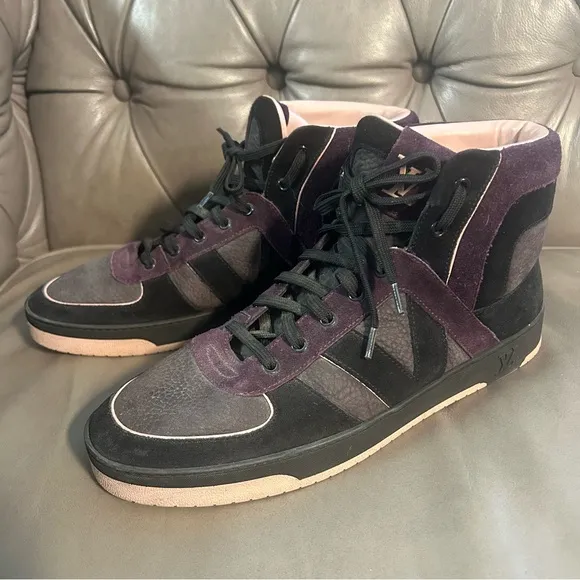 Louis Vuitton Suede High Top Sneaker Shoes 7.5 Men’s / 9.5-10 Women’s