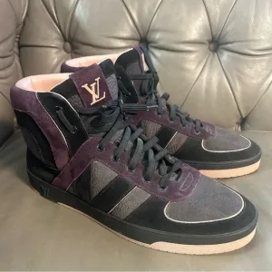 Louis Vuitton Suede High Top Sneaker Shoes 7.5 Men’s / 9.5-10 Women’s