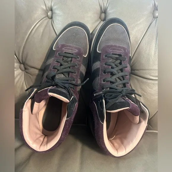 Louis Vuitton Suede High Top Sneaker Shoes 7.5 Men’s / 9.5-10 Women’s