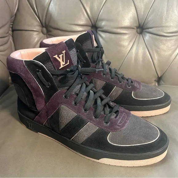 Louis Vuitton Suede High Top Sneaker Shoes 7.5 Men’s / 9.5-10 Women’s