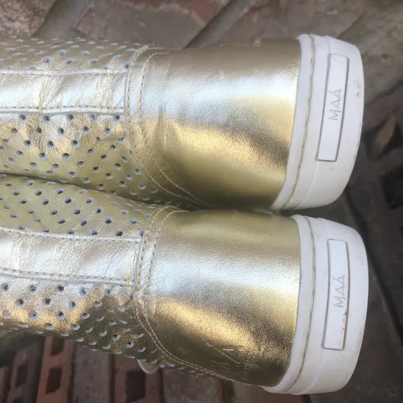 MAA leather high top sneakers