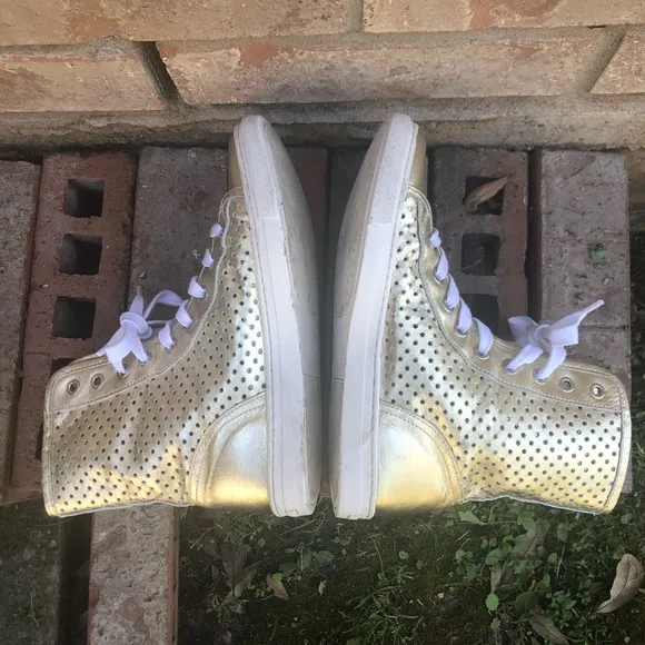 MAA leather high top sneakers