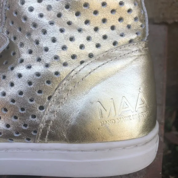 MAA leather high top sneakers