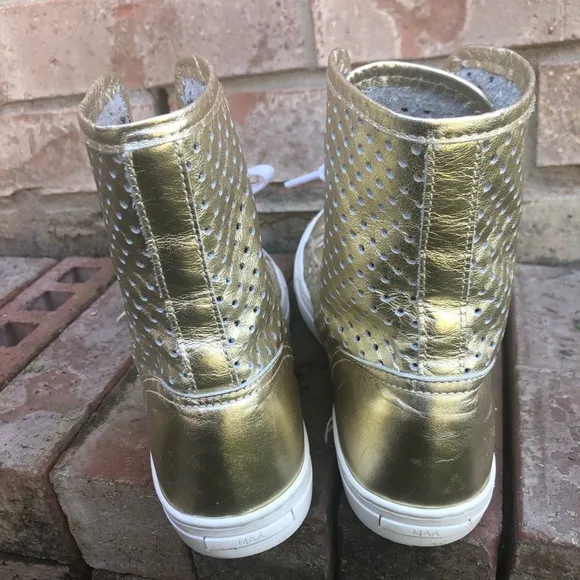 MAA leather high top sneakers