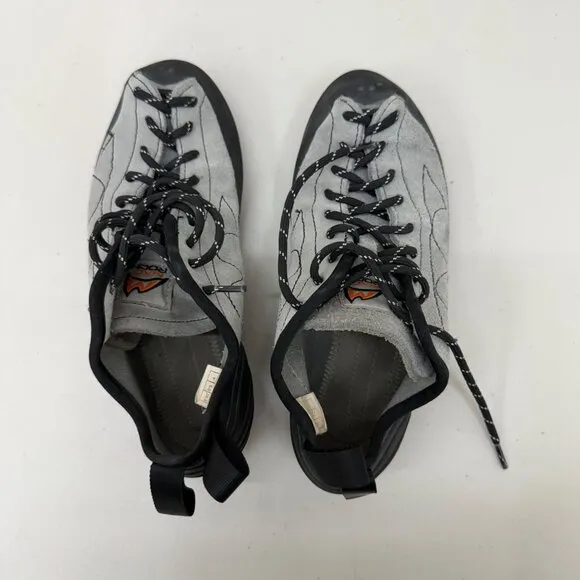 Mad Rock Phoenix Gray Black Lace Up Rock Climbing Shoes Mens size 7 Euro 39.5