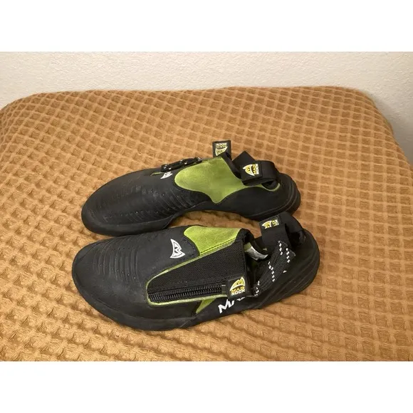 Mad Rock Rubber Men's Sz 6 EU 38 (Wmns 7.5) Rock Climbing Caving Shoes Green