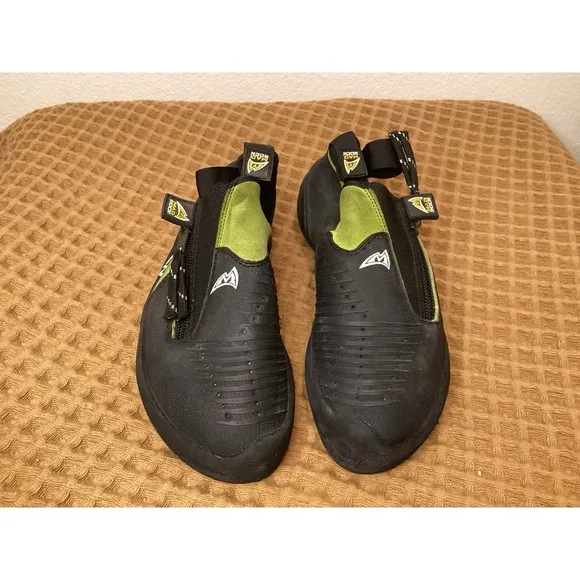 Mad Rock Rubber Men's Sz 6 EU 38 (Wmns 7.5) Rock Climbing Caving Shoes Green