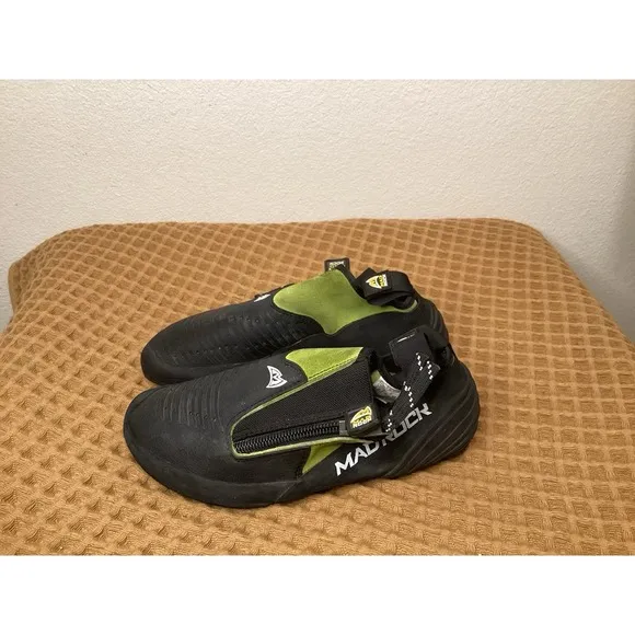 Mad Rock Rubber Men's Sz 6 EU 38 (Wmns 7.5) Rock Climbing Caving Shoes Green