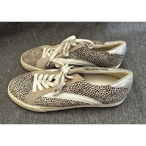 Madewell Sidewalk Low Top Sneakers Spot Dot Calf Hair Shoes Womens Size 9M