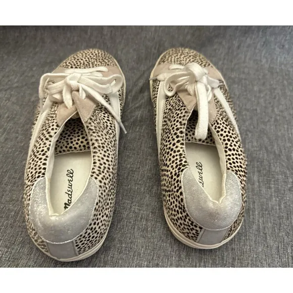 Madewell Sidewalk Low Top Sneakers Spot Dot Calf Hair Shoes Womens Size 9M
