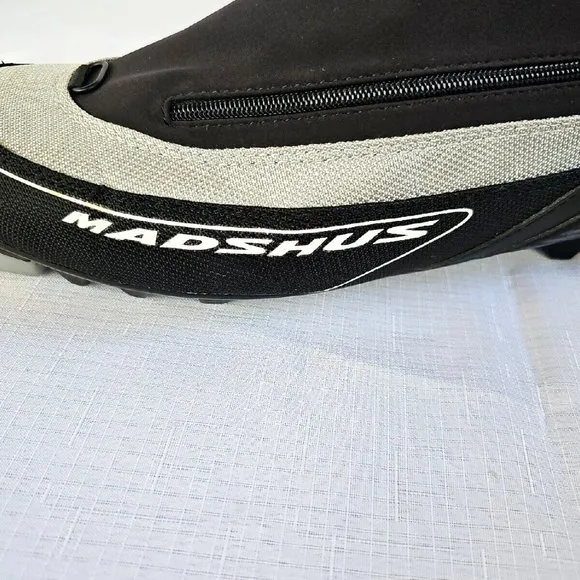 Madshus CT100 Nordic Cross Country Ski Boots Size US9 EU42 Black &amp; Gray EUC