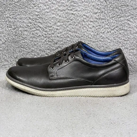 Mark Nason Skechers Mens Size 14 Low Top Oxford Shoes Dark Gray Leather 68504
