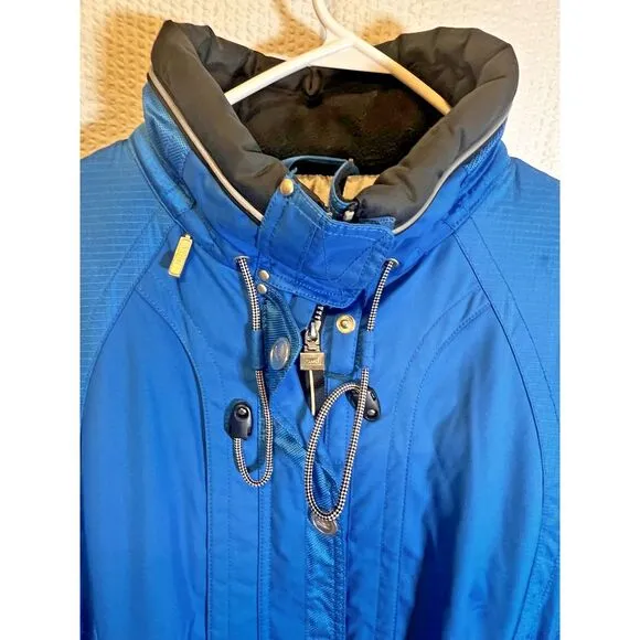 Marker Ski Suit One Piece Belted Snowsuit Onsie Snow Bib retro vintage Womens 14